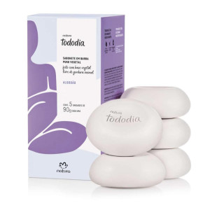 SABONETE BARRA TODO DIA ALGODÃO 5 UN - 90 G - NATURA