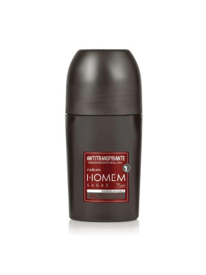 DESODORANTE ROLL-ON HOMEM SAGAZ - 75 ML - NATURA