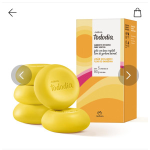 SABONETE BARRA TODO DIA LIMÃO SICILIANO/FLOR DE GARDÊNCIA 5 UN - 90 G - NATURA