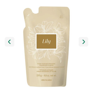 REFIL CREME ACETINADO LILY TRADICIONAL - 250 G - BOTICÁRIO