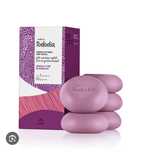 SABONETE TODO DIA AMEIXA E FLOR DE BAUNILHA 5 UN - 90 G - NATURA SABONETE TODO DIA AMEIXA E FLOR DE BAUNILHA 5 UN - 90 G - NATURA