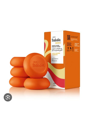 SABONETE TODO DIA GENGIBRE E TANGERINA 5 UN - 90 G - NATURA