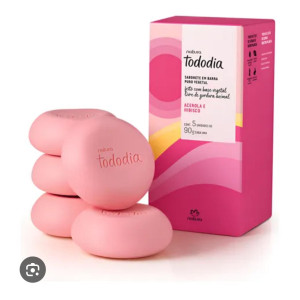SABONETE TODO DIA ACEROLA E HIBISCO 5 UN - 90 G - NATURA