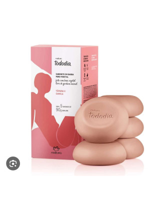 SABONETE BARRA TODO DIA TAMARA E CANELA 5 UN - 90 G - NATURA