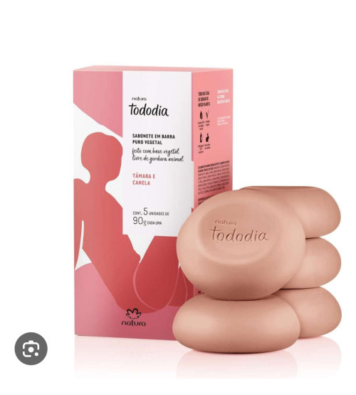 SABONETE BARRA TODO DIA TAMARA E CANELA 5 UN - 90 G - NATURA SABONETE BARRA TODO DIA TAMARA E CANELA 5 UN - 90 G - NATURA