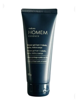 SHOWER GEL 4 EM 1 HOMEM ESSENCE - 100 G -  NATURA