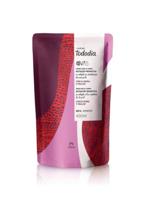REFIL HIDRATANTE TODO DIA CEREJA NEGRA E PRALINE - 400 ML - NATURA